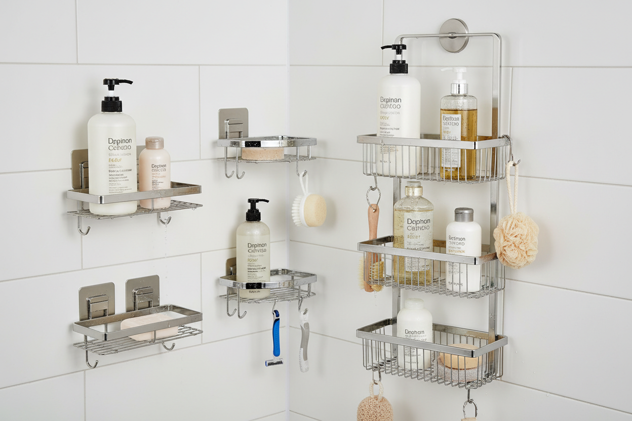 Shower Caddies (Adhesive / Hanging)