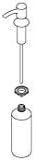 KOHLER 1222881-VS Soap Dispenser Kit, Vibrant Stainless