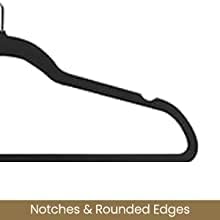 Premium 20 Pack - Ultra Thin No Slip Velvet Suit Swivel Hangers - 21" Extra Wide Strong Velvet Hangers - Space Saving Clothes Hangers - 21x0.2x10 inches (Navy)