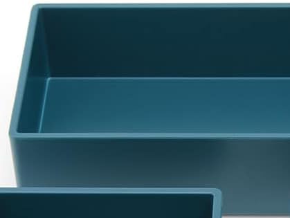 TRU RED Plastic Drawer Organizer Set, 3‑Piece, 9/Carton – Modular Desk & Drawer Storage for Office Supplies