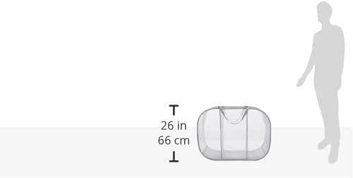 Whitmor Pop & Fold, Paloma Gray Laundry Sorter (Pack of 2)