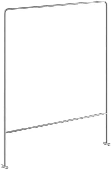 Chrome Wire Shelf Divider, Silver, 18 x 20 Inches, NSF Listed, for Wire Shelving Storage Organization, Front of House, Kitchen, Retail Use