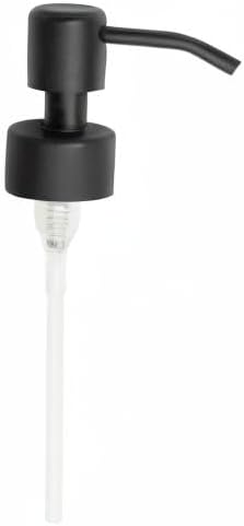 Kapitan Soap Dispenser Pump Replacement Head Black Spare Stainless Steel 28Mm Brushed Finish