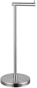 GERZWY Toilet Paper Holder Free Standing SUS 304 Stainless Steel Rustproof Pedestal Lavatory Tissue Roll Holder Floor Stand Storage Modern Brushed Finish DZY002-LS