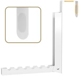 ZMBESUP Over The Door Hanger Folding Clothes Drying Rack, Folding Hanging Coat Rack for Indoor Laundry Room Compact Small Space Foldable Portable Clothing Hanger Hook Collapsible- 4 Pack (White)