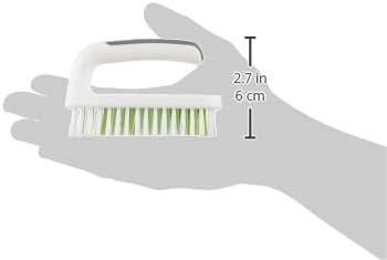 Scotch-Brite Small Utility Brush, Long Lasting Dish Brush with Handle for Scrubbing Cookware, Hands, Tile, Grout, Cutting Boards, and Utensils without Scratching, Antimicrobial, and Rinses Clean