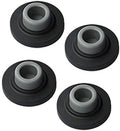 QCAA Heavy Solid Metal Wall Mount Concave Door Stop, Wall Protector, 2-1/2" Diameter, Oil Rubbed Bronze, Made in Taiwan, 4 Pack