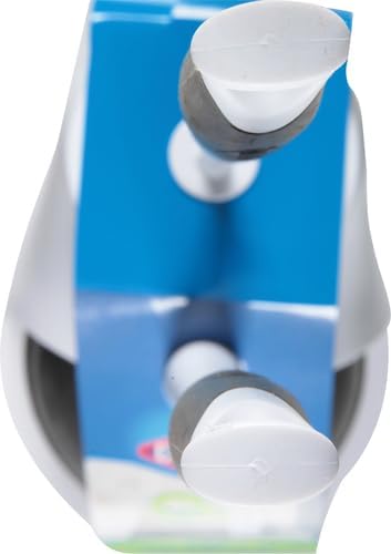 Clorox Toilet Plunger and Bowl Brush Combo with Caddy, 6.75 x 7 x 19.5 in, White/Gray