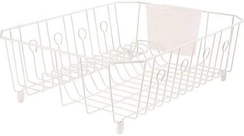 Rubbermaid 6032-ar-wht Dish Drainer, White Wire, Large