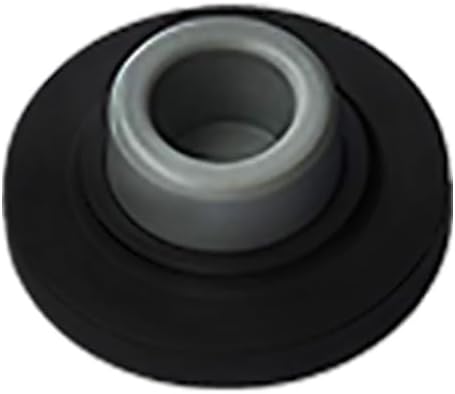 QCAA Heavy Solid Metal Wall Mount Concave Door Stop, Wall Protector, 2-1/2" Diameter, Matte Black, 1 Pack, Made in Taiwan