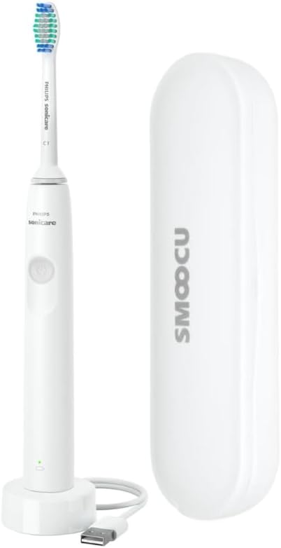 Philips Sonicare DailyClean Rechargeable Toothbrush with Smoocu Case, SmarTimer and Quadpacer