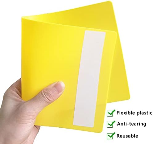 12 Packs Library Book Dividers for Shelves with Stickers, 6"x 12" Assorted Colored Bookshelf Markers to Organize School Library OR Home Library, Classroom and Teacher Supplies