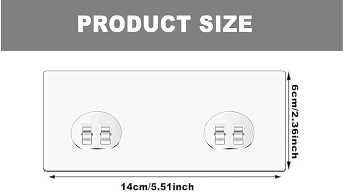 OTCO 4 pcs Shower Caddy Adhesive Replacement Shower Shelf Rack Adhesive Strips No Drilling Organizer Hooks Stickers
