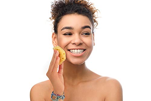 Constantia Beauty® Natural Sea Silk Sponges 12pack, like Cotton Balls, for Cosmetic Use, Makeup Application Blending & Removal, Face & Eye Cleaning, Size 9pc x1.5"-2.5" 3pc x 2.5"-3" Luxury Gift Bag