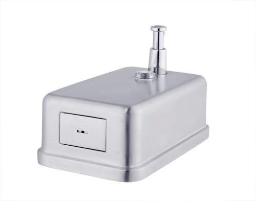 Commercial Soap Dispenser Wall Mount - Stainless Steel Wall Mounted Soap Dispenser for Bathroom - New Superior Design with Premium Anti-Leak Pump and Corrosion-Proof Lining - 37oz (1100ml) by EnBath