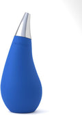 Kitchen Bathroom Counter top Squeezable Soap Dispensers Tear Drop Shape Bottle (Blue, ~7oz)