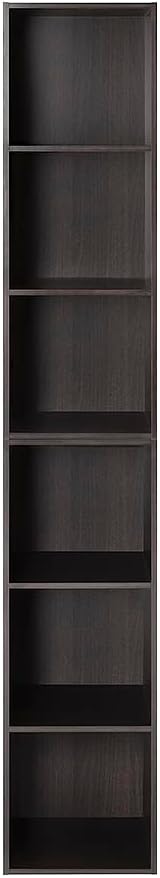 Whitmor 3 Cube Storage Organizer, 3 Tier Stackable MDF Wood Bookcase, Open Storage Display Bookshelf, Storage Cabinet for Living Room, Bedroom, Home, Office, 12.2" L x 11.7" W x 35.6" H, Espresso