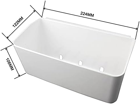 Bath Shelve, Adhesive Shelf Shower Caddy Bathroom Organizer, No Drill Wall Mounted Shower Caddy Basket Plastic，White Storage Rack for Bathroom/Kitchen