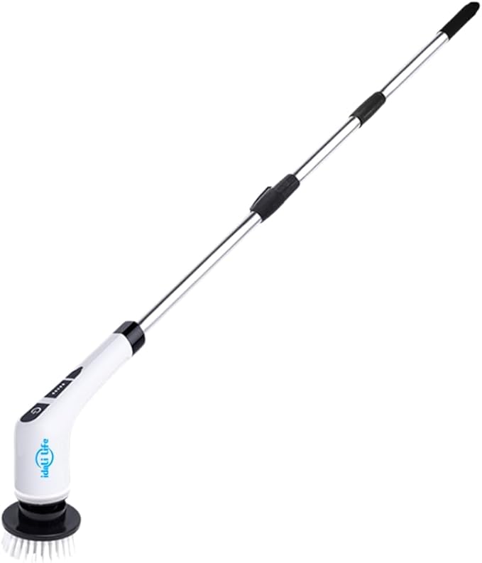 Electric Spin Scrubber with Interchangeable Brush Heads, 8 Pieces
