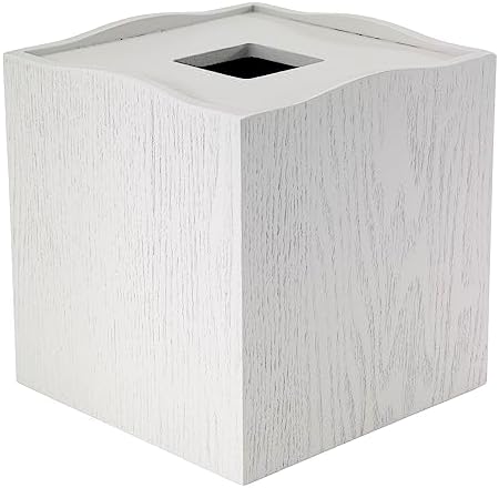 Avanti Linens - Tissue Box Cover, Decorative Resin Cover, Beach Inspired Bathroom Accessories (Seaglass Collection)