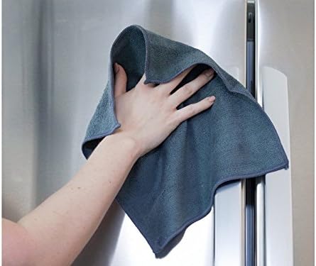 Sophisti-clean Microfiber Cleaning Cloths, Attract Dust Like a Magnet, Use Wet or Dry, Ultra Soft and Absorbent, Non-Abrasive, Streak Free, Reusable, Machine Wash, Gray, 10 Pack