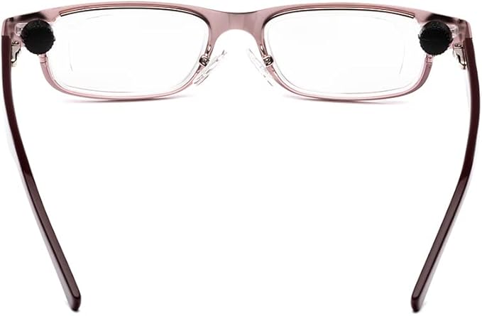 Eyejusters Self-Adjustable Glasses - With Magnetic Hard Case, and Microfiber Cleaning Cloth - Combination - Rose & Burgundy
