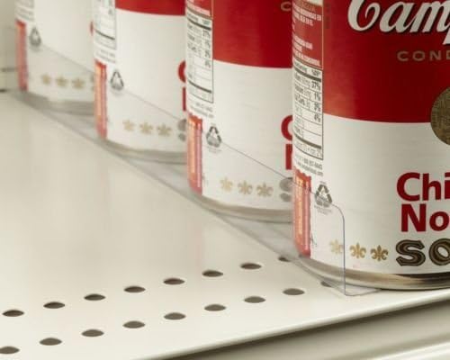 Stick On Gondola, Wood or Glass Shelf Dividers with Self Adhesive Tape - 1" H X 12" L - 12 Pack