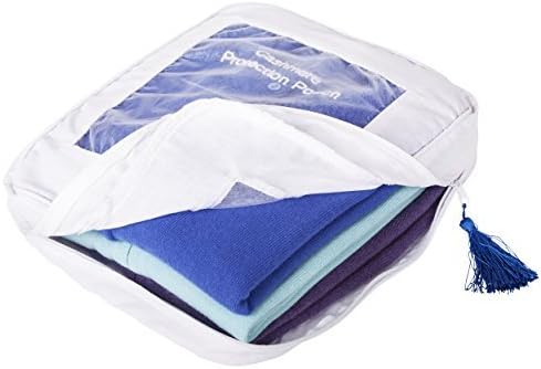The Cashmere Choice Cashmere Sweater Storage Bags – 100% Cotton Breathable Clothes Protection Bag – XL