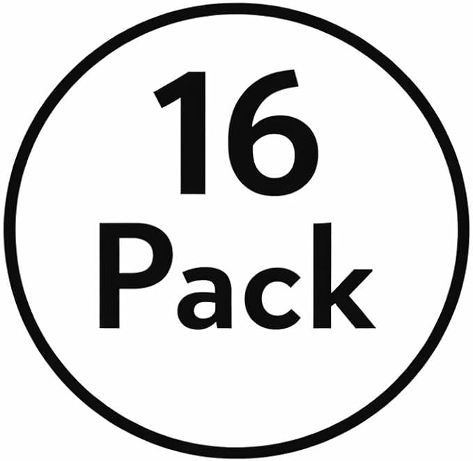 Sterilite 16 Pack Storage Box, 20 Quart Stackable Tote, Clear Plastic Container with Secure Snapping Lids for Home and Office Organization, White