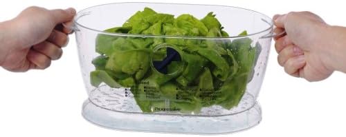 Prep Solutions by Progressive Lettuce Keeper Produce Storage Container,4.7 Quarts,Green (LKS-06),(Pack of 3)