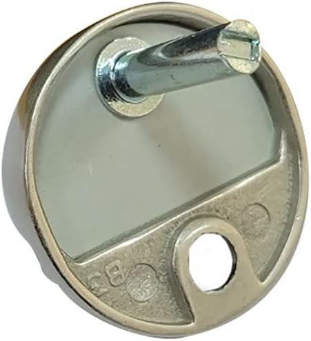 QCAA Solid Brass Low Dome Floor Door Stop, 1/4"-3/4" Clearance from Floor Buttom, Satin Nickel, 4 Pack, Made in Taiwan