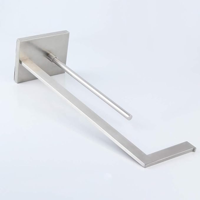 GERZWY Toilet Paper Holder Free Standing with Reserve, SUS 304 Stainless Steel Lavatory Tissue Roll Holder Floor Stand Storage Brushed Finish DZY004-LS