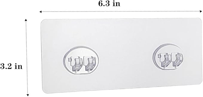 Mivvosakuki 4pcs Shower Caddy Replacement Shelves Adhesive Strip Pad Organizer Sticker Bathroom Heavy Duty Strong Sticky Wall Nail Free Transparent