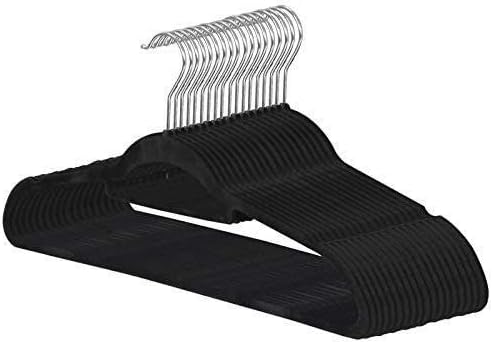 ZENY Velvet Hangers 100 Pack for Suits,Coats, Dress, Non Slip Clothes Hangers, with 360 Degree Swivel Hooks, Space Saving, Durable