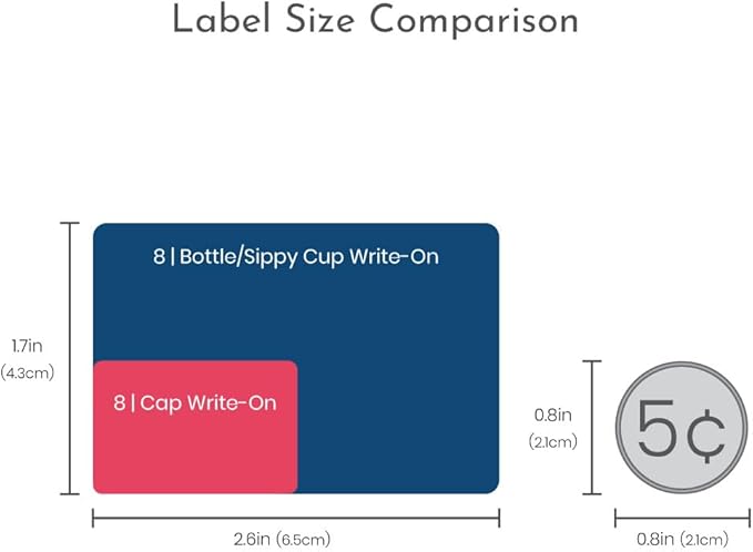 Name Bubbles - Reusable Baby Bottle Labels for Daycare (20 Labels) - Kids Washable Name Tags for Bottles, Sippy Cups, & Snack Containers, Waterproof, Baby Name Stickers, Write-On (Basketball Icon)