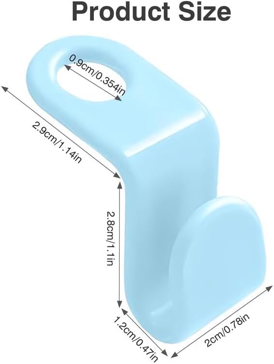 Space Saving Hangers Connector Hooks 20 Counts, High Load-Bearing Clothes Hanger Connector Hooks, Hooks for Hangers, Random Colors
