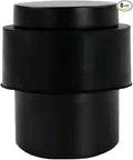 KHTUMEWARE 8 Pack 1-1/2 in Floor Door Stopper,Matte Black Door Stop,Wall Protector Commercial Door Bumper Wedge Decorative Cylindrical Install Door stoppers on The Floor
