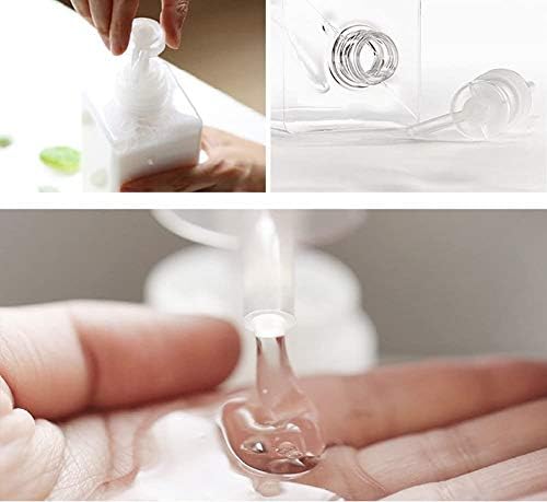 Pump Bottle, Refillable Plastic Empty Lotion Soap Dispenser Liquid Container for Bathroom Shampoo and Body Wash, 15oz/450ml Clear 2 Pack
