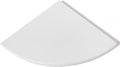 Koville White Natural Marble Corner Shelf, Wall Mounting Corner Shelf Organizers Storage for Bathroom Kitchen, Polished Marble Surface Wall Mounted Stone Shower Caddy for Bath