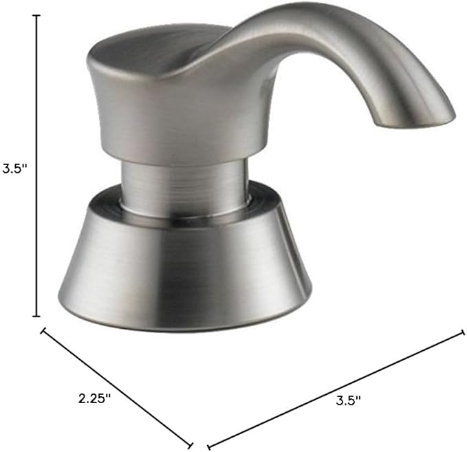 Delta Faucet Pilar Kitchen Soap Dispenser for Kitchen Sinks, Stainless RP50781SS