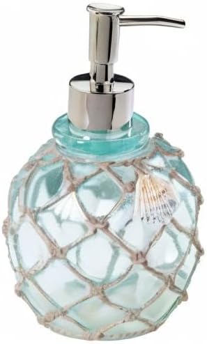 Avanti Linens - Lotion Pump/Soap Dispenser, Countertop Accessories, Beach Inspired Bathroom Decor (Seaglass Collection)
