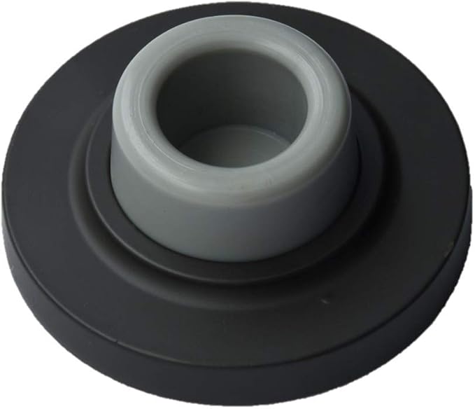 QCAA Heavy Solid Metal Wall Mount Concave Door Stop, Wall Protector, 2-1/2" Diameter, ORB Oil Rubbed Bronze, Made in Taiwan, 1 Pack