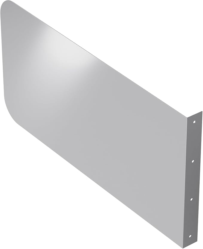 24 in. x 12 in. Wall Mount Stainless Steel Splash Guard – 16-Gauge 304 Stainless Steel