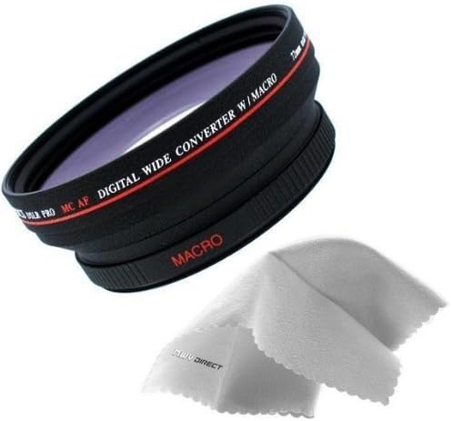 Digital Nc Canon XL-2 0.5X High Definition Wide Angle Lens (72mm) Made by Optics + Nwv Direct Micro Fiber Cleaning Cloth