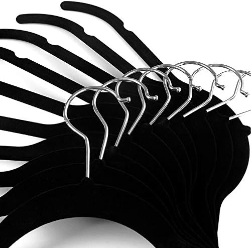Velvet Shirt Dress Clothes Hangers,360° Swivel Hook Non Slip Clothes Hangers for Tops, Dress Shirts, Blouses, Strappy Dresses (10)