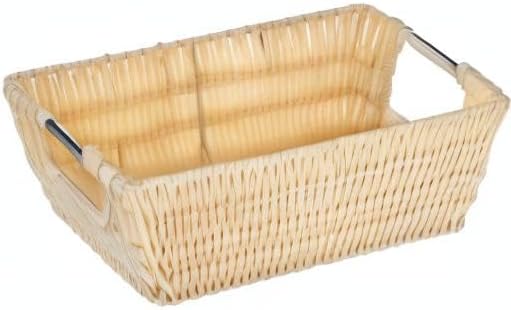 Whitmor Rattique Small Shelf Tote Latte (Pack of 2)