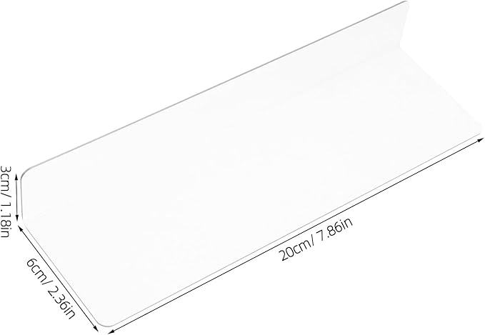 RUNROTOO Shaped Shelf Dividers Organizers for Store and Closet Classification Cabinets () Easy Maintenance and Cleaning