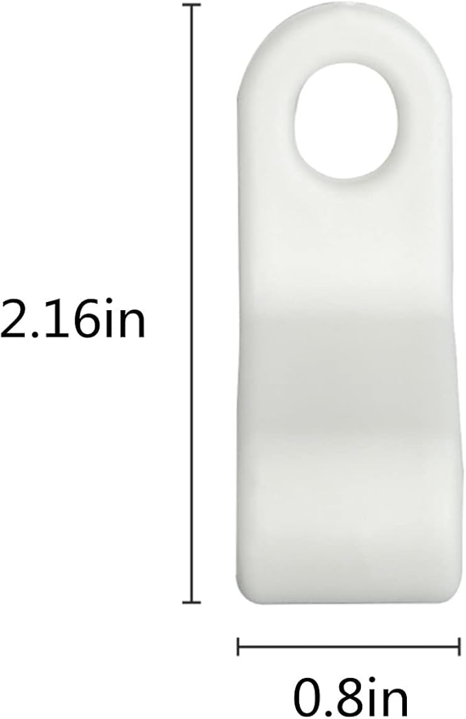 Clothes Hanger Connector Hooks, Plastic Cascading Hooks Extender Clips, Space Saving Wardrobe Clothing Outfit Organizer for Closet Cabinet (100PCS White)