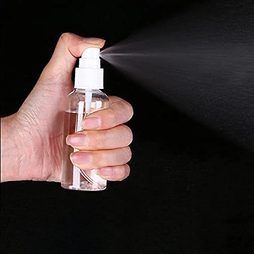 Spray Bottles, 30 Pack 30ml 1oz Clear Empty Fine Mist Plastic Mini Travel Bottle Set, Small Refillable Liquid Containers