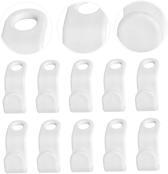 Cabilock 120pcs Non Slip Clothes Hook for Closet Organization Space Saving Hanger Connectors for Neat and Tidy Wardrobe Arrangement